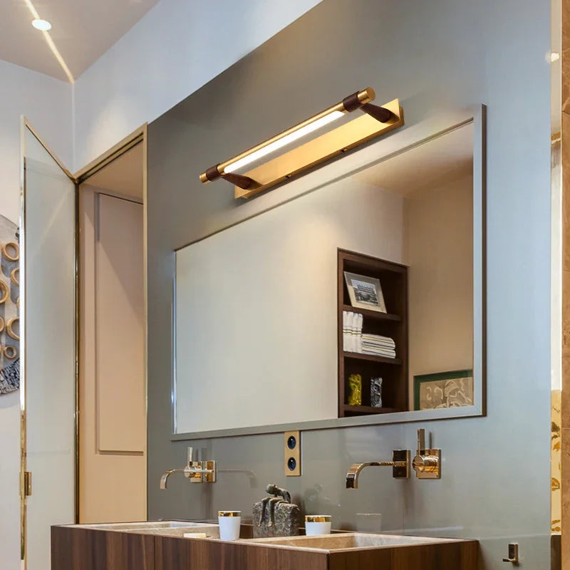 applique led moderne en cuivre pour miroir avant - vue 3 sur 15