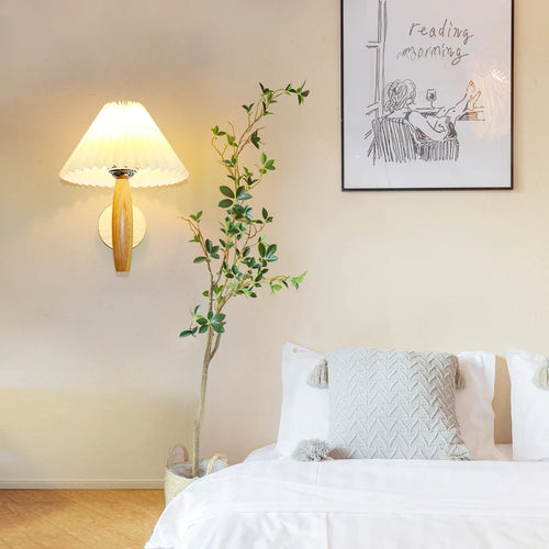applique murale led moderne simple plissé parapluie pour hôtel - vue 3 sur 8