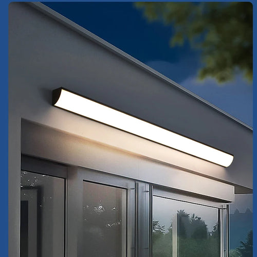 applique murale extérieure à led étanche effet lave-mur moderne - vue 4 sur 10