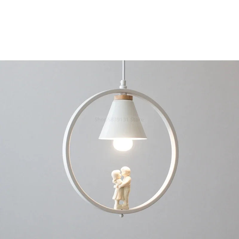suspension modernes nordiques avec suspension oiseau led - vue 14 sur 16