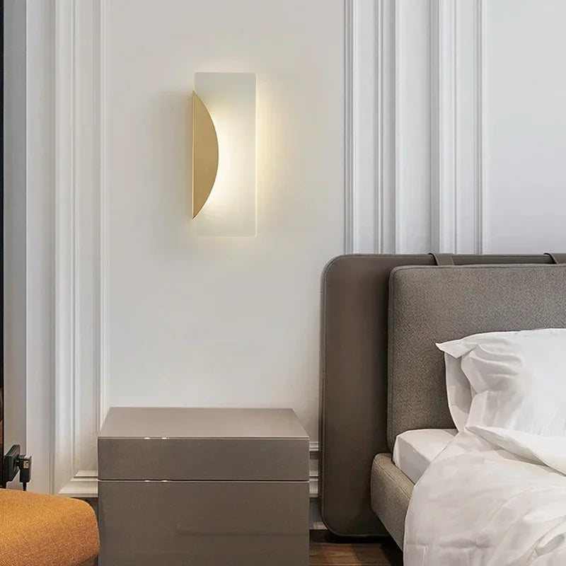 applique murale moderne en cuivre à led pour décoration intérieure - vue 6 sur 8