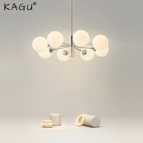 lustre design nordique moderne forme haricot magique luxe éclairage intérieur - vue 2 sur 9