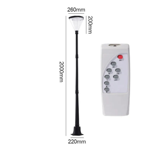 lampe solaire led pour éclairage extérieur jardin et route - vue 14 sur 16