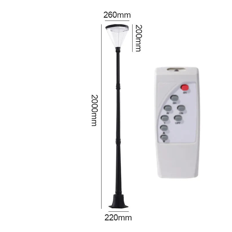 lampe solaire led pour éclairage extérieur jardin et route - vue 13 sur 16