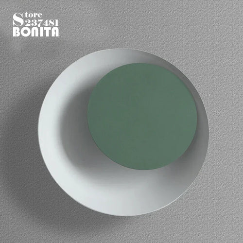 applique murale moderne rotative led design nordique en fer rond - vue 6 sur 15