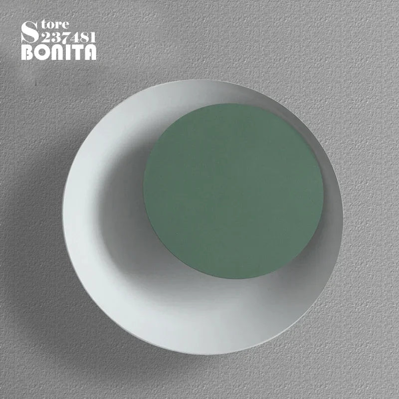 applique murale moderne rotative led design nordique en fer rond - vue 5 sur 15