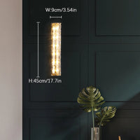 applique murale led en verre style italien moderne luxe