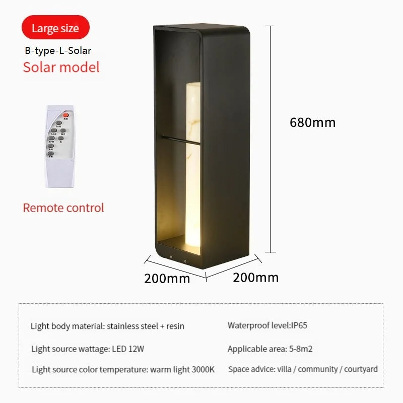lampe solaire led extérieure étanche pour jardin et cour - vue 16 sur 21