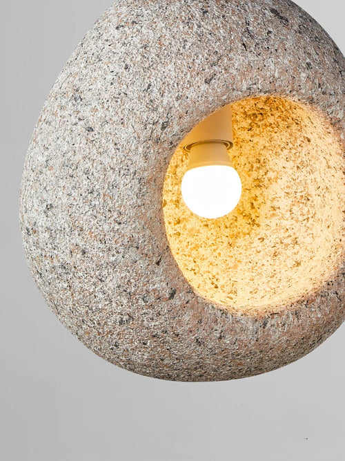 suspension led nordique wabi sabi simple et créative personnalisée - vue 6 sur 10