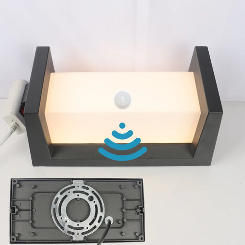 18W 30W Outdoor LED Wall Lamp PIR Motion Sensor IP65 Waterproof Porch Light Balcony Garden Corridor Wall Sconce Lighting Fixture - vue 7 sur 15