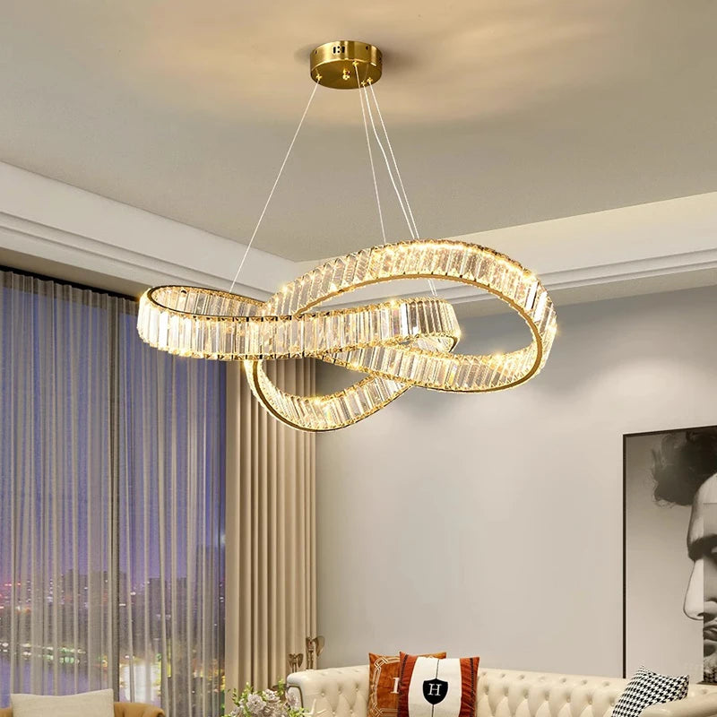 Modern home decoration crystal chandelier, living room Pendant lamp,Dining room Pendant lights, interior lighting - vue 1 sur 9