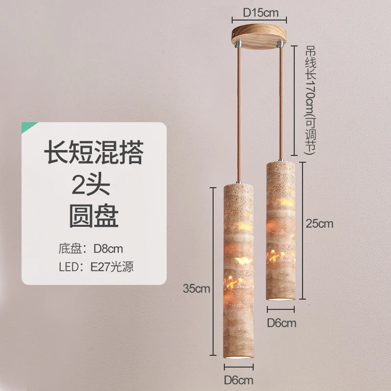 suspension design wabi-sabi en pierre pour ambiance moderne - vue 11 sur 14