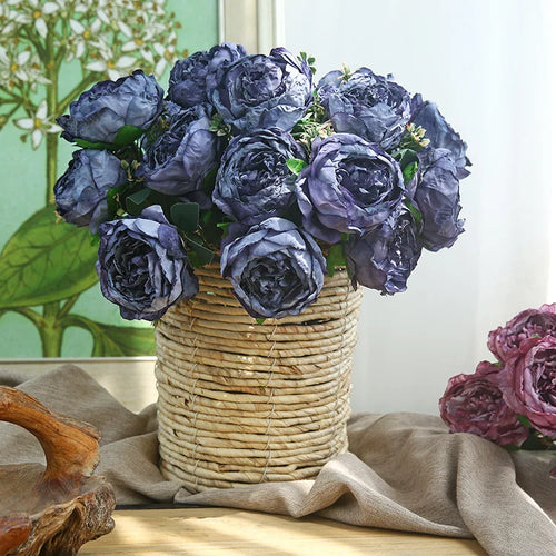 bouquet de pivoines artificielles pour décoration et photographie - vue 4 sur 11