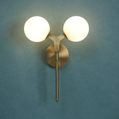applique murale nordique double tête éclairage design moderne - vue 4 sur 6