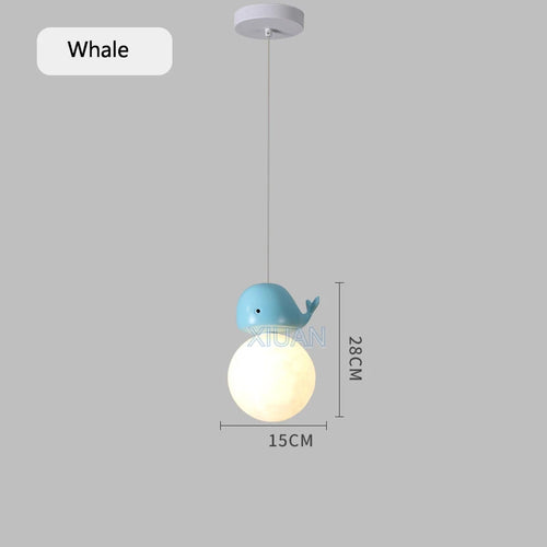 suspension design animal pour enfants cheval ours lapin baleine - vue 9 sur 10