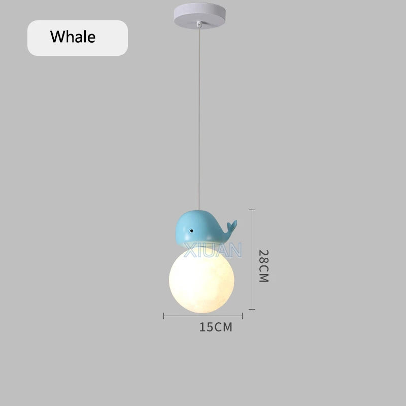 suspension design animal pour enfants cheval ours lapin baleine - vue 8 sur 10