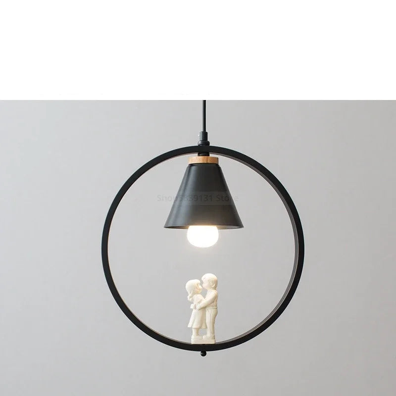 suspension modernes nordiques avec suspension oiseau led - vue 11 sur 16