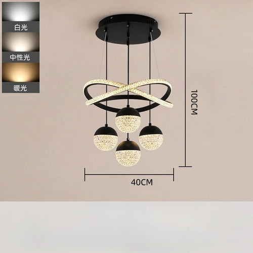 lustre circulaire moderne à intensité variable pour décoration intérieure - vue 11 sur 10