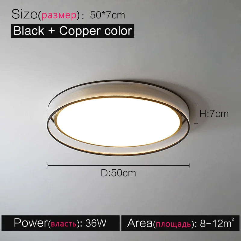 plafonnier led moderne rond nordique lampe de soleil créative - vue 9 sur 11