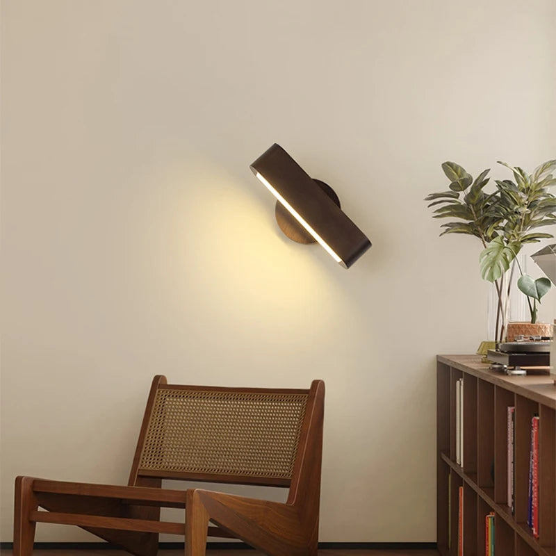applique murale moderne en bois pour intérieur et veilleuse décorative - vue 3 sur 8