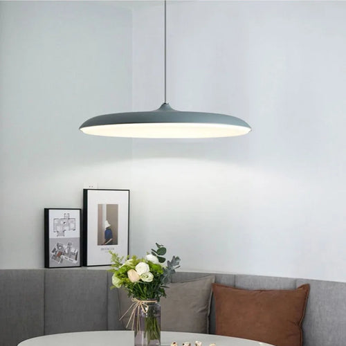 lampe led suspendue design nordique avec soucoupe volante - vue 3 sur 14