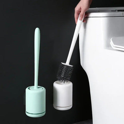brosse de toilette murale avec support de rangement pratique - vue 2 sur 9