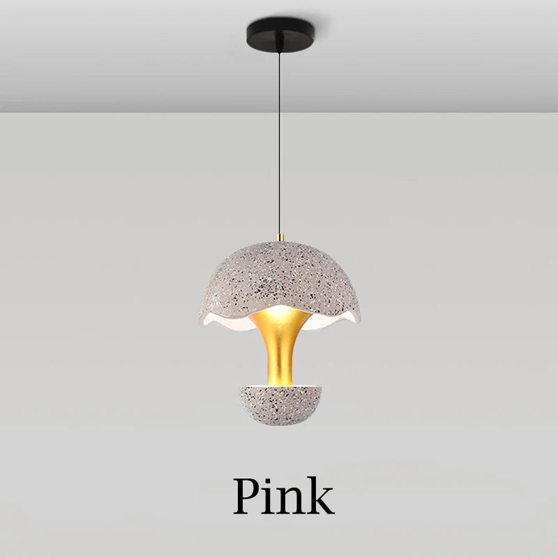 suspension créative champignon en ciment pour restaurant café bar - vue 8 sur 9