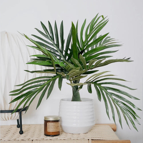 palmier tropical artificiel en pot pour décoration intérieure et extérieure - vue 3 sur 9