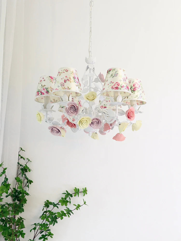 lustre en céramique led style nordique rétro pour un éclairage élégant - vue 4 sur 11