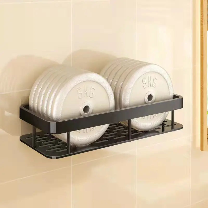 etagère murale de rangement sans perçage pour shampoing et maquillage - vue 3 sur 10