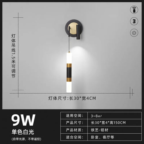 lampe de chevet design nordique moderne avec éclairage led - vue 8 sur 14
