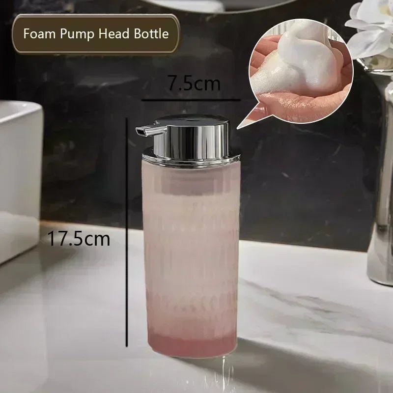 bouteille de savon en verre pour salle de bain élégante et pratique - vue 16 sur 24