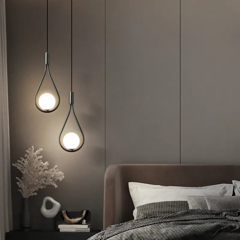 Suspension boule de verre pour chambre à coucher - vue 2 sur 8