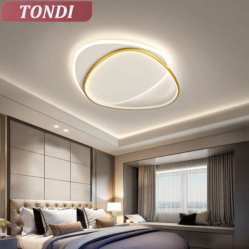 lustre led moderne simple décoration maison tondi - vue 2 sur 18