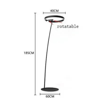Lampe sur pied nordique en forme d'anneau de pêche - vue 13 sur 18
