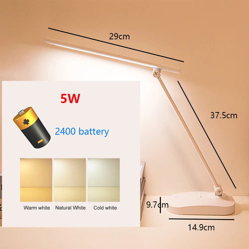 lampe de bureau led tactile usb gradation protection yeux - vue 22 sur 29