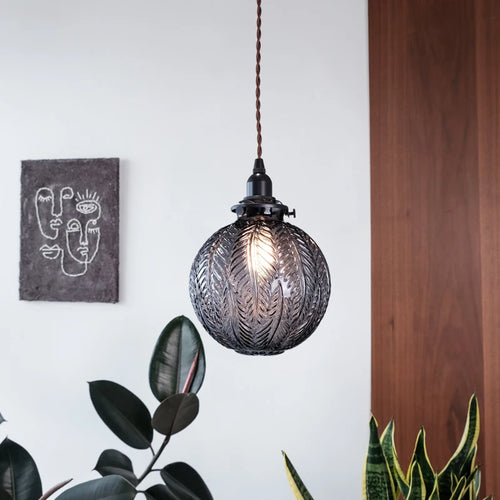 lustre nordique loft boule de verre led décoration de luxe - vue 3 sur 10