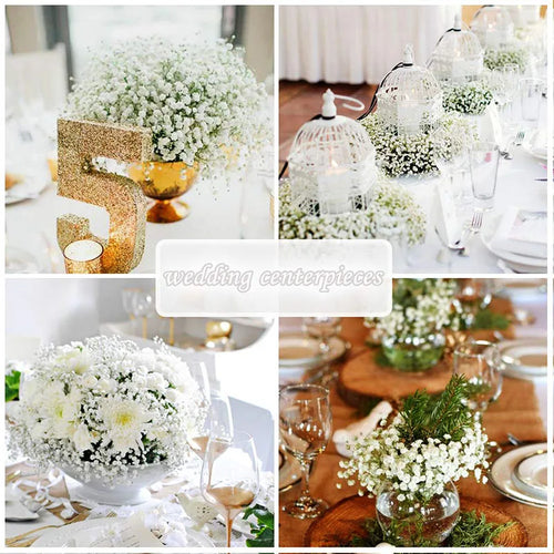 lot de bouquets de fleurs artificielles pour décoration festive et mariage - vue 3 sur 9