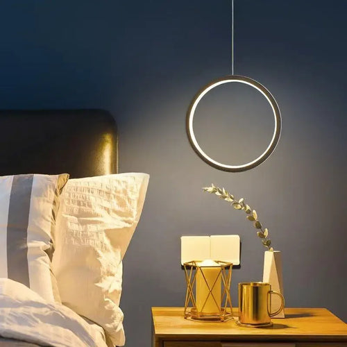 suspension circulaire à led pour intérieur moderne - vue 2 sur 8