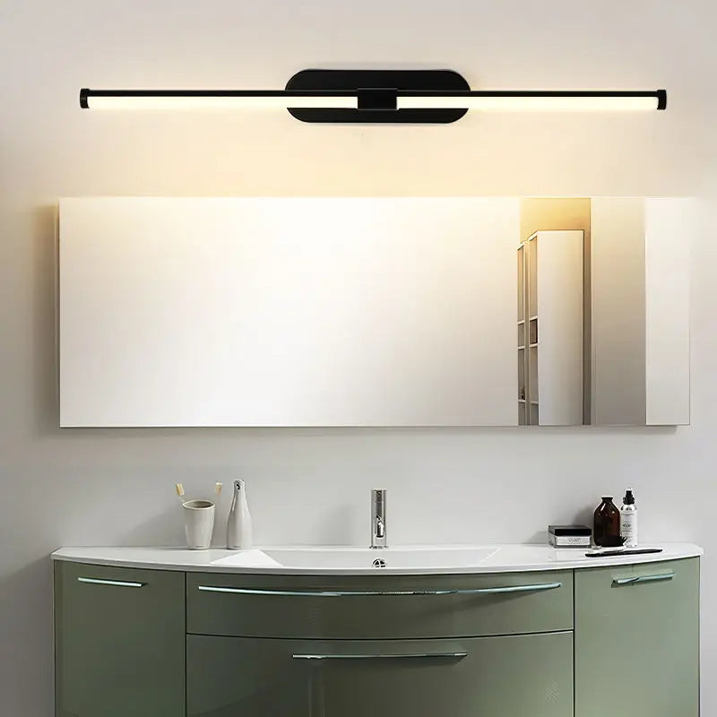 miroir cosmétique antibuée étanche avec éclairage led moderne - vue 3 sur 7