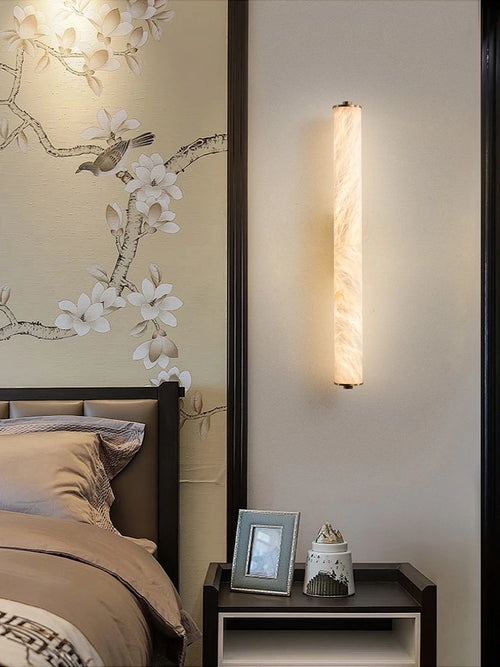 applique murale led en cuivre et marbre moderne luxe éclairage intérieur - vue 6 sur 14