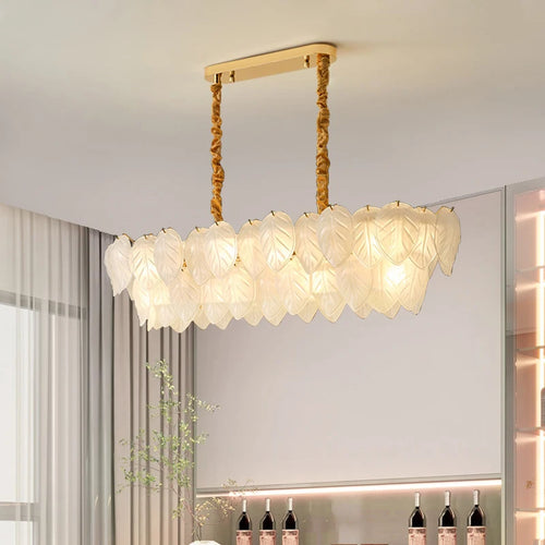 lustre en cristal doré pour décoration intérieure moderne - vue 5 sur 9