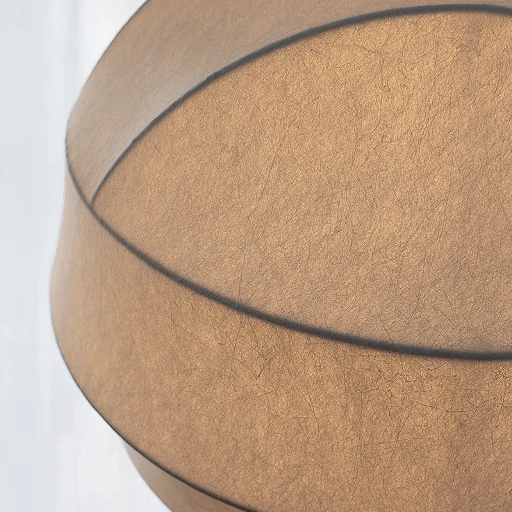 Lustre boule design en tissu style soie fait à la main - vue 3 sur 6