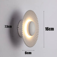 applique murale led moderne en forme de disque pour décoration intérieure
