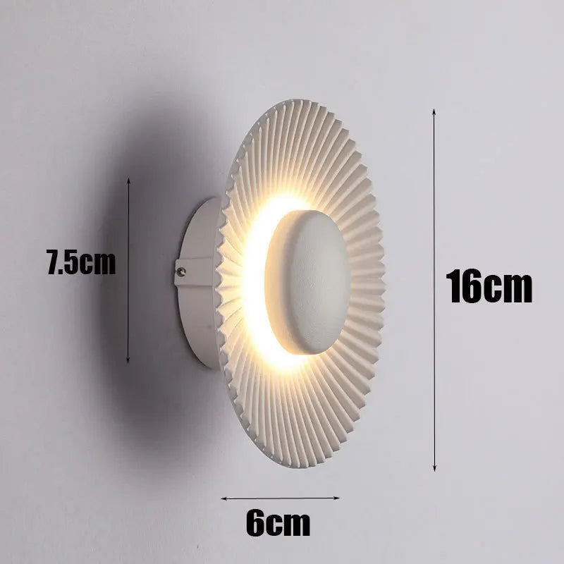 applique murale led moderne en métal pour décoration intérieure