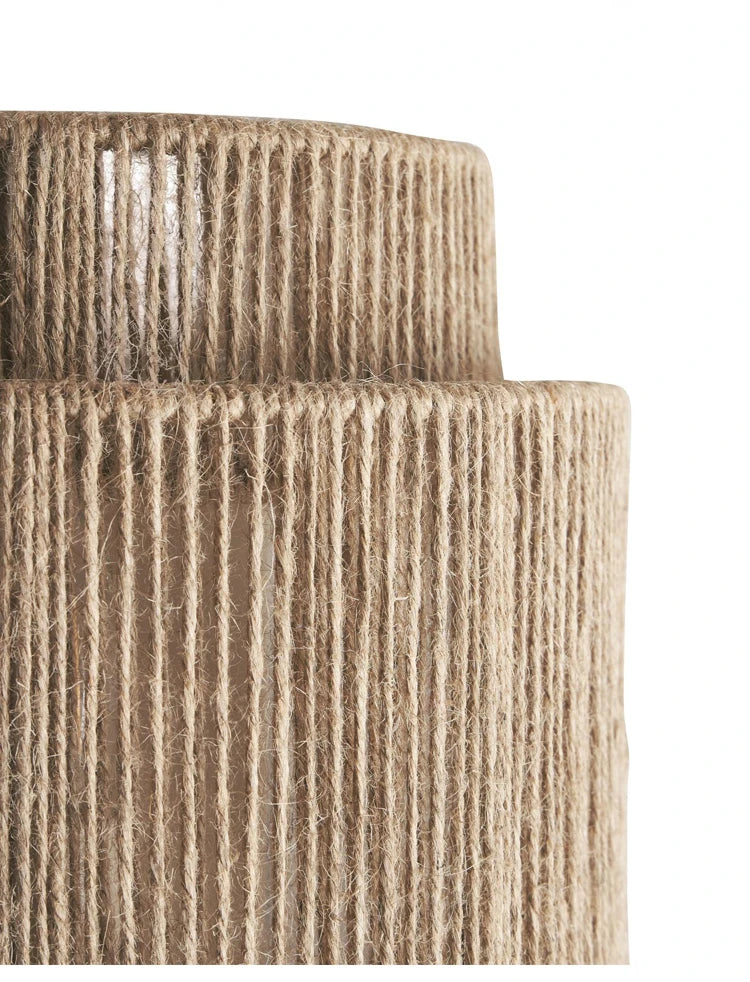 Handmade Hemp Rope Wall Lamp, Home Art Decoration, Bedroom, Hallway, Lobby, Hotel Atmosphere, Sconce E27 Bulb, Creative Light - vue 3 sur 6