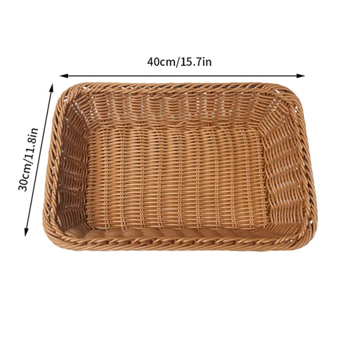 panier en osier mural organisateur de rangement tissé pour légumes - vue 16 sur 16