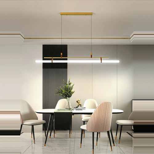 lustre minimaliste à led tendance 2022 éclairage suspendu - vue 2 sur 10