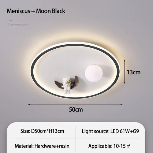 SANDYHA moderne espace planète plafonnier lampe de dessin animé chambre d'enfants Lampa Sufitowa Techo Plafonnier lampara Colgantes Para - vue 12 sur 16