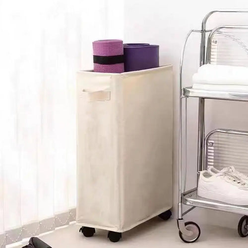 panier à linge pliable avec couvercle pour rangement pratique - vue 4 sur 8